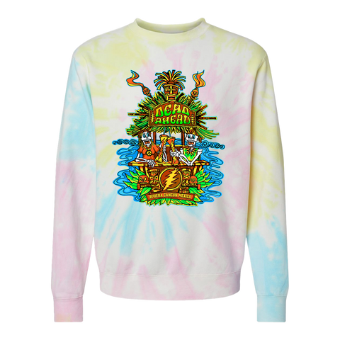 Tie-Dye Tiki Crewneck Sweatshirt