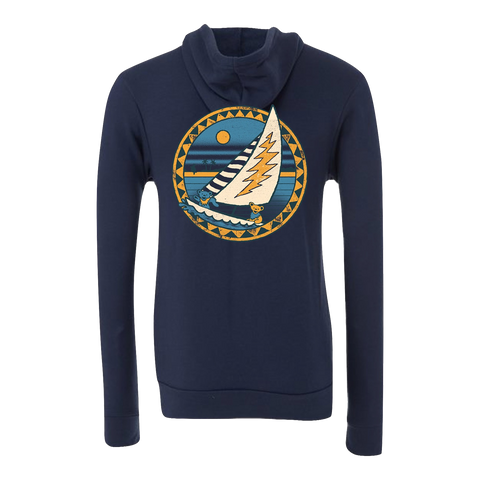 Sailboat Zip-Up Hoodie